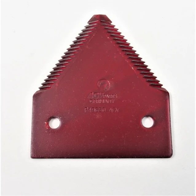 Nożyk kosy hedera górno nacinany 83 × 76 × 2,7 mm JOHN DEERE 925 935 945 955 965 975 985 – AZ32298.jpg