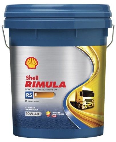 Olej silnikowy półsyntetyczny SHELL RIMULA R5 E 10W40 API CI-4 ACEA E7 20L.jpg