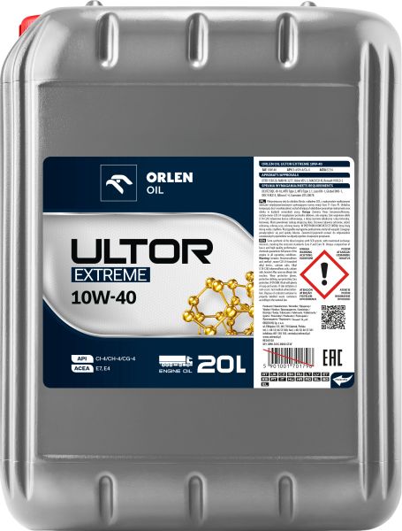 Olej silnikowy półsyntetyczny ORLEN PLATINUM ULTOR EXTREME 10W40 API CI-4 ACEA E4 E7 20L.jpg