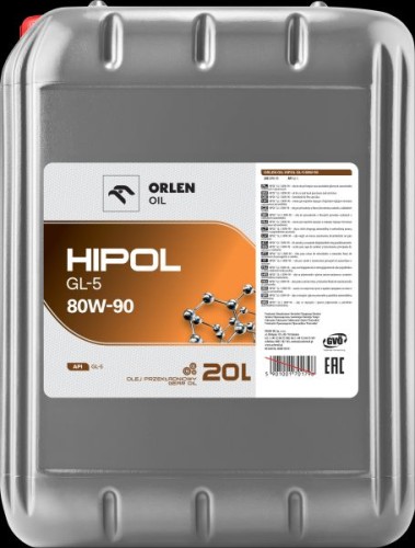 Olej przekładniowy mineralny ORLEN HIPOL GL-5 80W90 API GL-5 20L.jpg